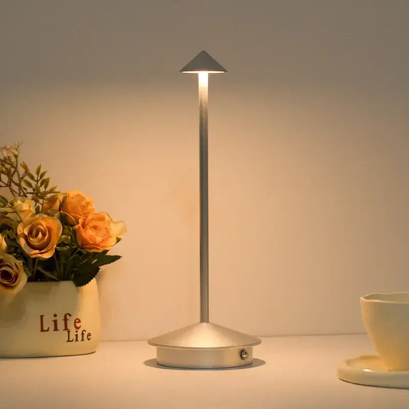DecorBites™ LED Table Lamp Rechargeable Touch Sensor Cordless Desk Lamp 3 Colors Bedside Creative Ambient Light Bar