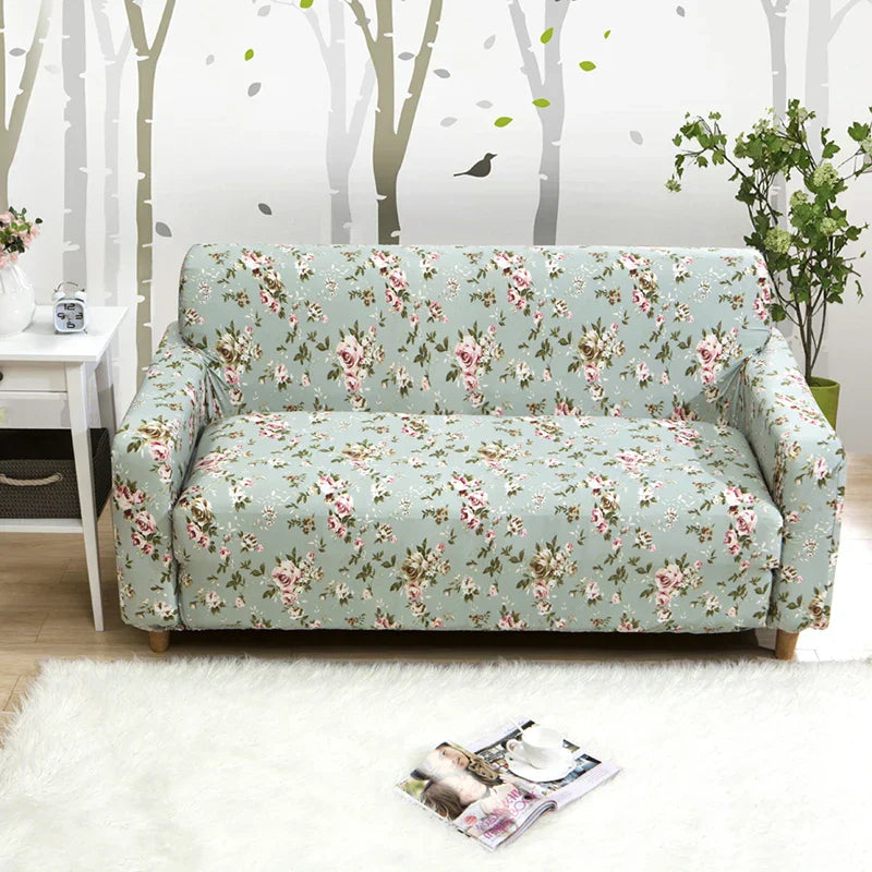 Decobites Stretch Sofa Cover Slipcover for 3 Seater Couch - Print Protector