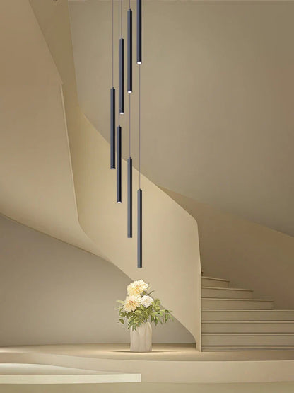 DecorBites™ LED Chandelier Stairs Pendant Ceiling Lamp for Hotel Lobby Decor