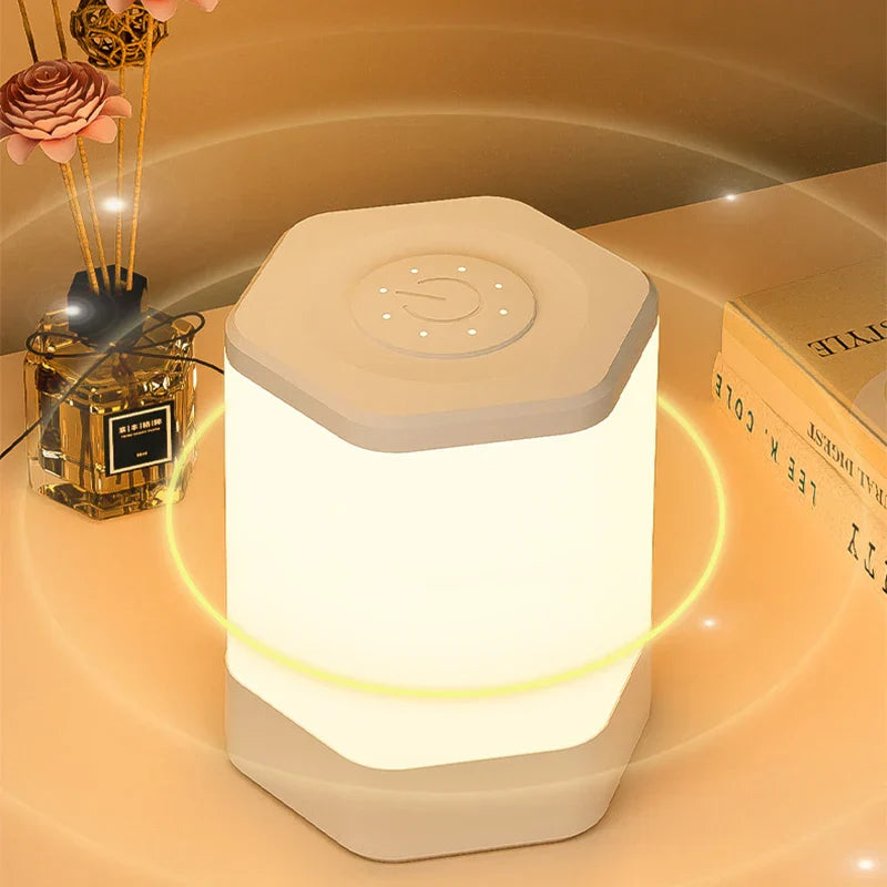 DecorBites™ LED Night Light USB Lamp for Bedside Table, Human Touch Control, Bedroom Lighting