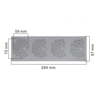 DecorBites™ Coral Branch Leaf Silicone Mold for Cake Chocolate Baking Decoration