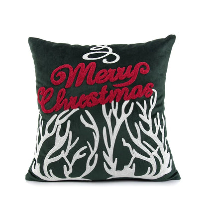 DecorBites™ Embroidered Christmas Pillow Cover Set