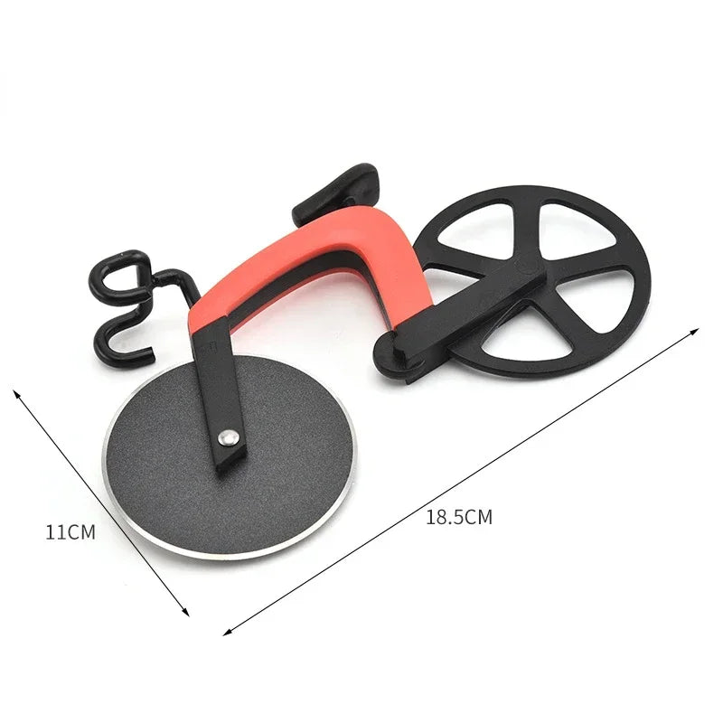 DecorBites™ Bike Wheel Pizza Cutter Stainless Steel Slicer Chopper Kitchen Tool