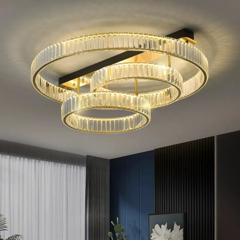 Decorbites™ Gold Kristall Kupfer Deckenleuchten LED Modernes Wohnraum-Dekor-Beleuchtung