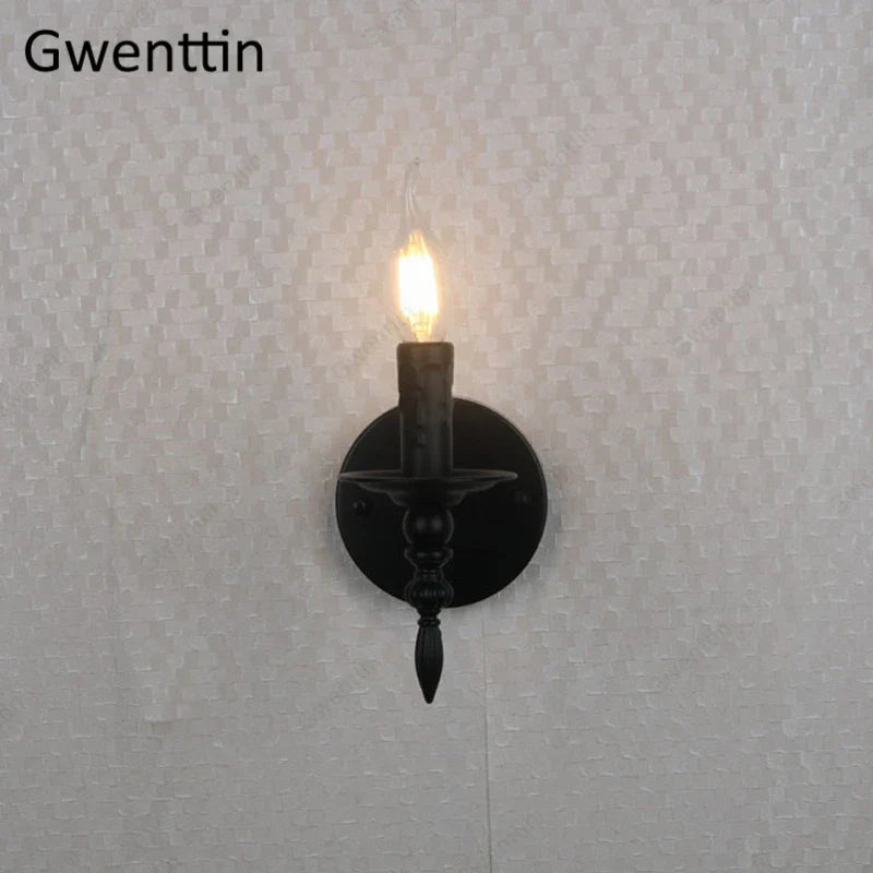 Apliques de pared DecorBites™ de estilo industrial retro con luz LED para decoración del hogar, loft o dormitorio.