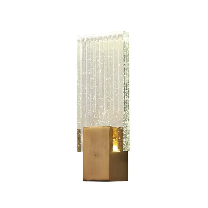DecorBites™ Crystal Brass LED Wall Lamp Sconce for Modern Luxury Art Decor