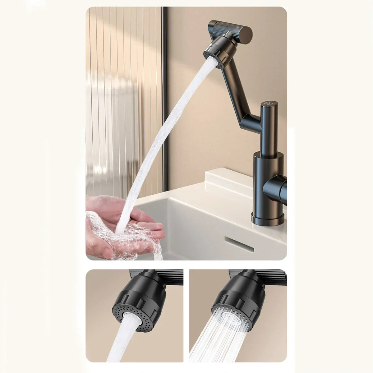 LED Stream Sprayer Faucet