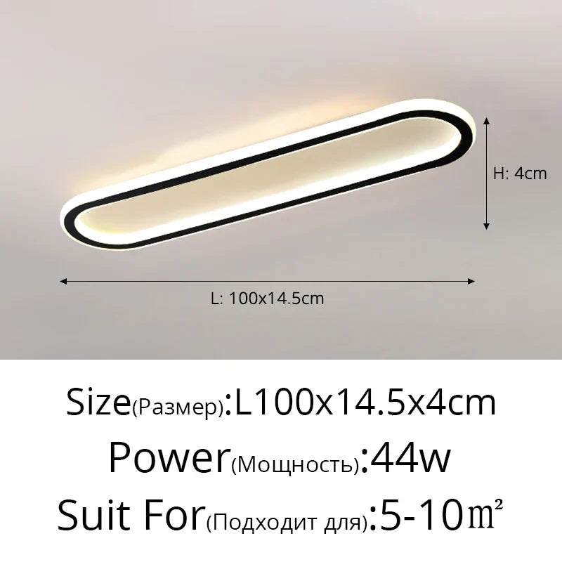 DecorBites™ LED Strip Ceiling Lights for Bedroom Hallway Living Room Decor