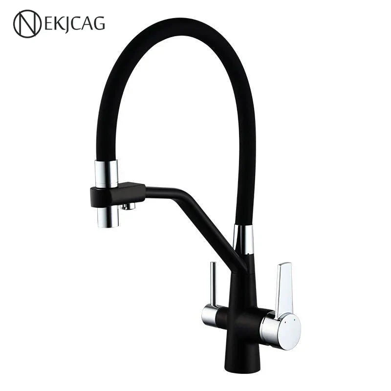Gold 360-Degree Kitchen Faucet Stainless Steel