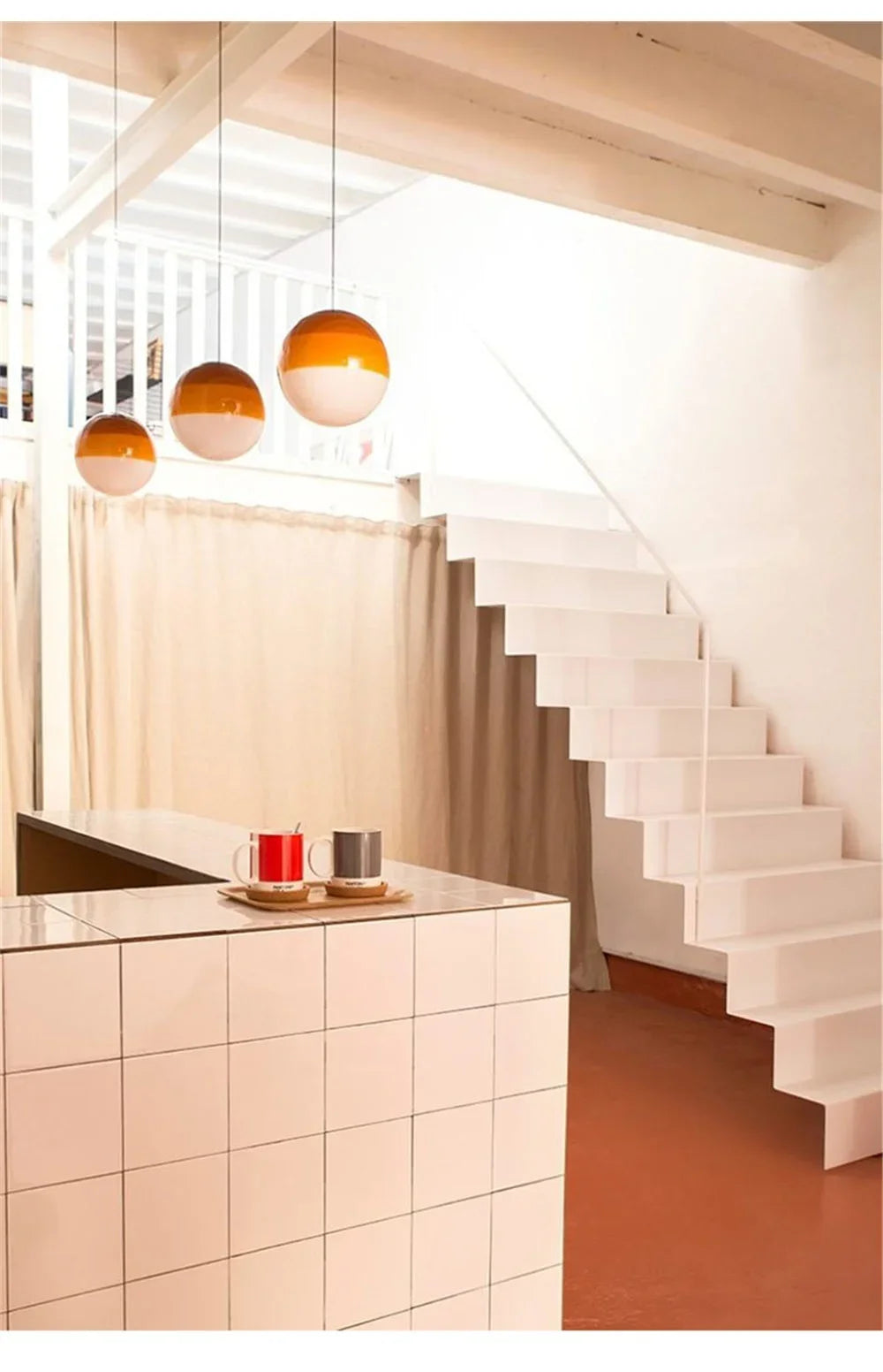 Gradient Glass Dome Pendant Light