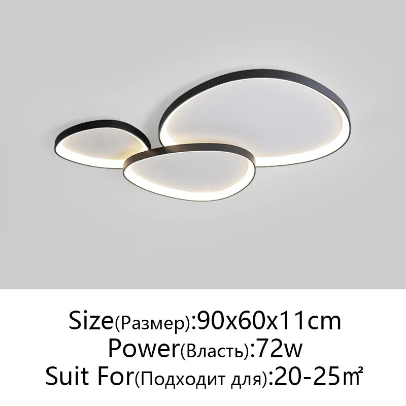 DecorBites™ LED Chandelier: Modern Indoor Lighting Fixture for Bedroom, Kitchen, Living Room