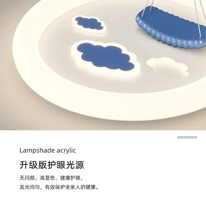 ثريا سقف LED لغرفة الأطفال من DecorBites™، وحدة إضاءة عصرية وجميلة لغرفة النوم