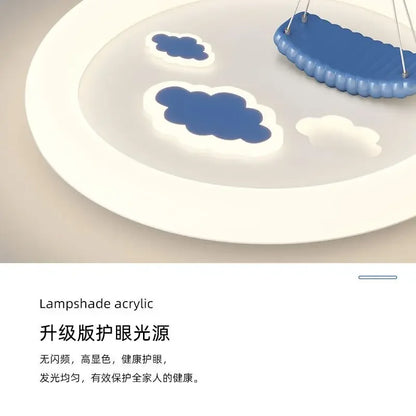 ثريا سقف LED لغرفة الأطفال من DecorBites™، وحدة إضاءة عصرية وجميلة لغرفة النوم