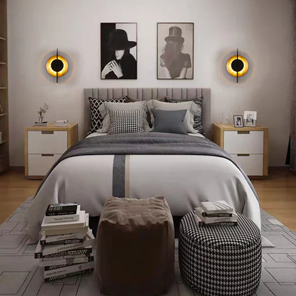 DecorBites™ Gold Iron Art Designer Sconce LED Decorative Wall Lamp