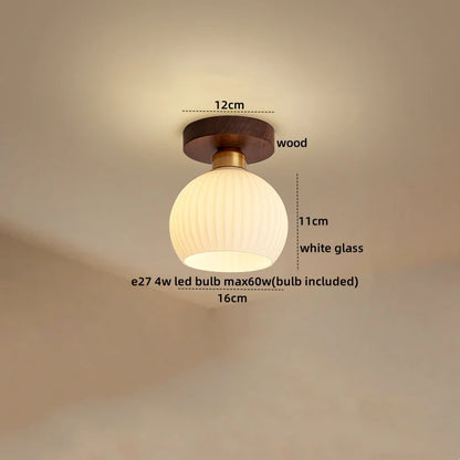DecorBites™ LED Ceiling Light Modern Style Indoor Lighting Aluminum Glass Nordic Lamp