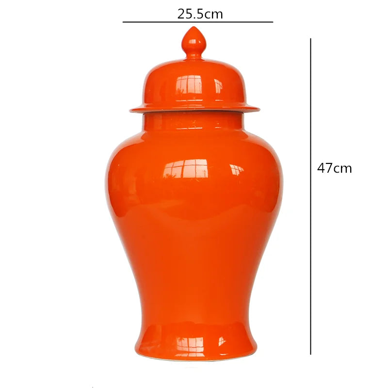 DecorBites™ Chinese Retro Handcrafted General Jar Vase for Home Decor & Storage
