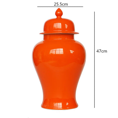 DecorBites™ Chinese Retro Handcrafted General Jar Vase for Home Decor & Storage