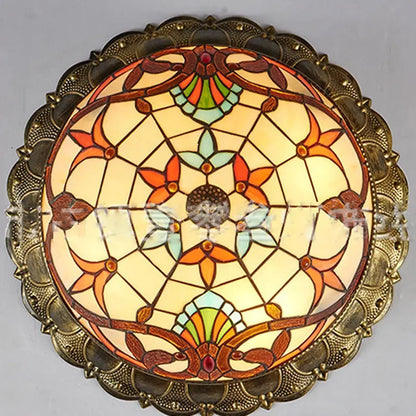 DecorBites™ Bohemian Glass Ceiling Light: European Baroque Style for Home Decor & LED Lighting.