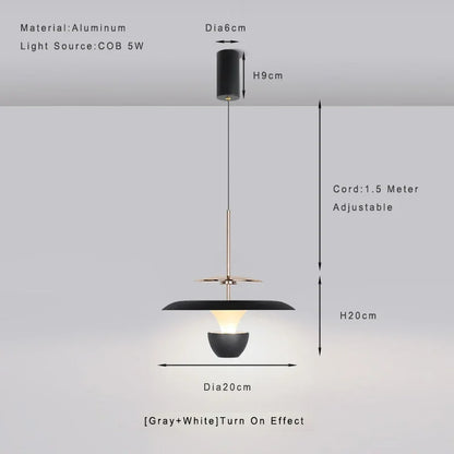 DecorBites™ LED Pendant Light: Colourful Chandelier for Kitchen, Dining Room, Bedroom.