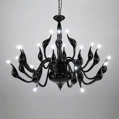 DecorBites™ Iron Swan Pendant Chandelier for Restaurant Living Room Bedroom with LED G4 Candle