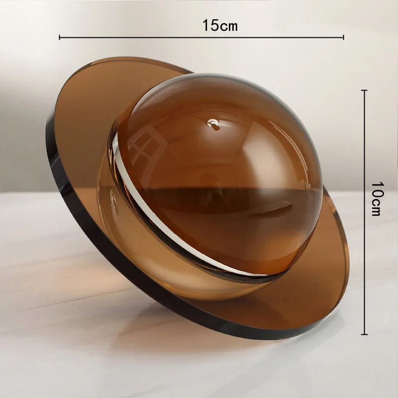 ديكور بايتس™ - تمثال كرة بلورية على شكل فراشة هندسية لديكور المنزل
