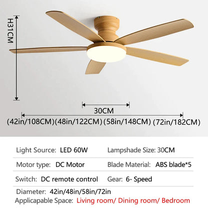 ثريا DecorBites™ منخفضة الإضاءة مقاس 72 بوصة مزودة بمروحة أرضية 2023 لغرفة المعيشة ومروحة سقف للرياح القوية