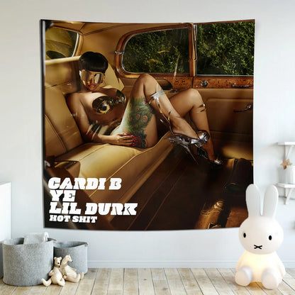 DecorBites™ Kanye's West Wall Tapestry: Music Album Cover Poster for Bedroom Decoration
