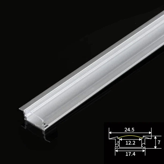 DecorBites™ LED Aluminum Profiles Corner Channel with Transparent/Milky Diffuser for Strip Lights