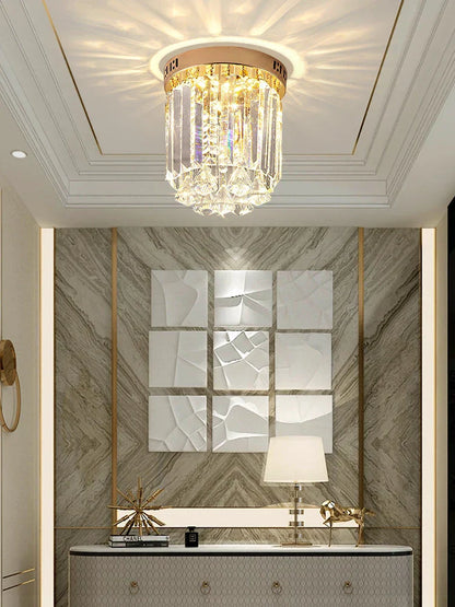 DecorBites™ Elegant Crystal Ceiling Light for Entryway, Stairs, and Hallway