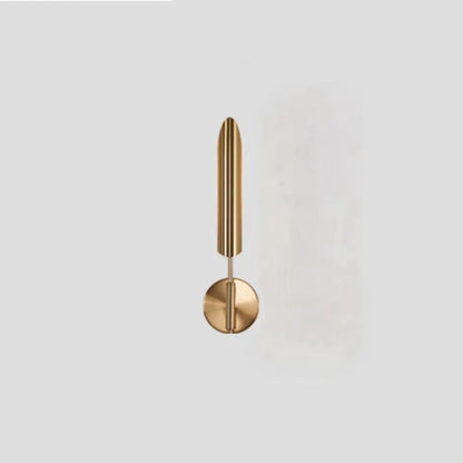 Lámpara de pared DecorBites™ de metal dorado: Lámpara de noche de estilo nórdico para dormitorio o sala de estar moderna
