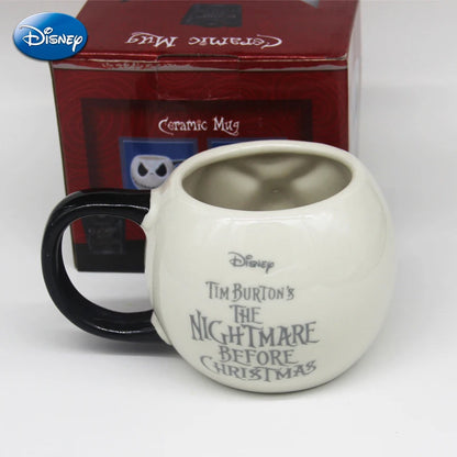 Disney The Nightmare Before Christmas Ceramic Mugs Cartoon Figure Jack Skellington Men Women Creative Coffee Mugs Kids Water Cup