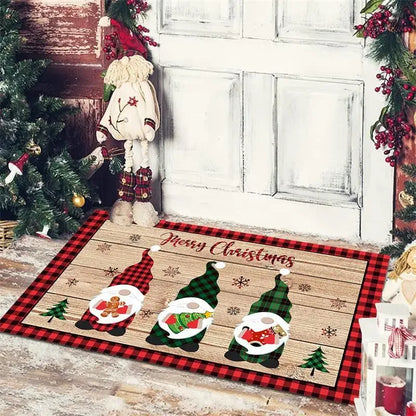 Decobites Christmas Snowman Non-slip Floor Mat