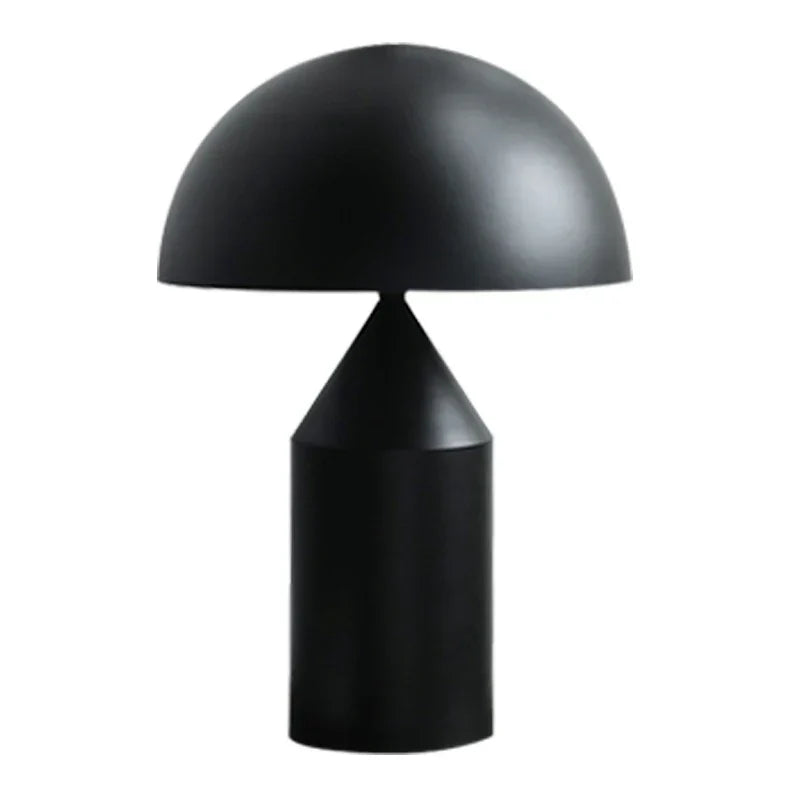 DecorBites™ Atollo Black White Gold Mushroom Lamp for Bedroom Study Living Room Decor