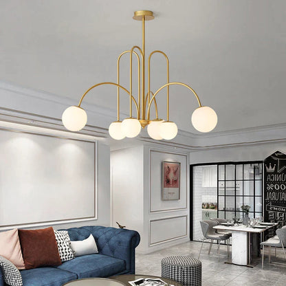 DecorBites™ LED Glass Ball Ceiling Chandelier for Home Decor Lighting