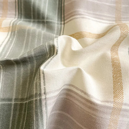 Juego de cama DecorBites™ de algodón con estampado de cuadrícula para camas individuales y dobles