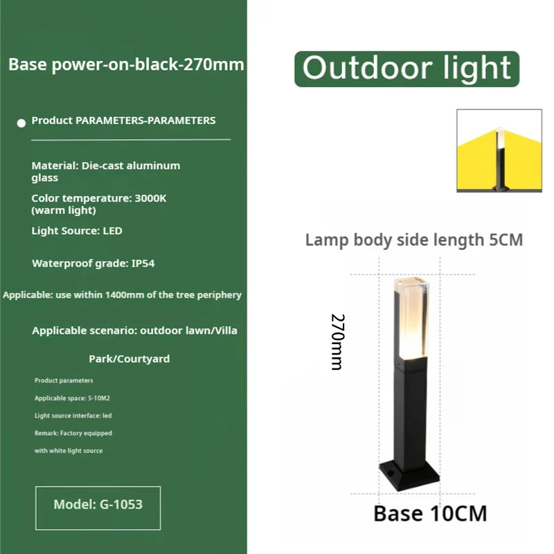 Decorbites™ Luces LED para Césped y Patios para Paisajismo de Jardines, Villas, Parques
