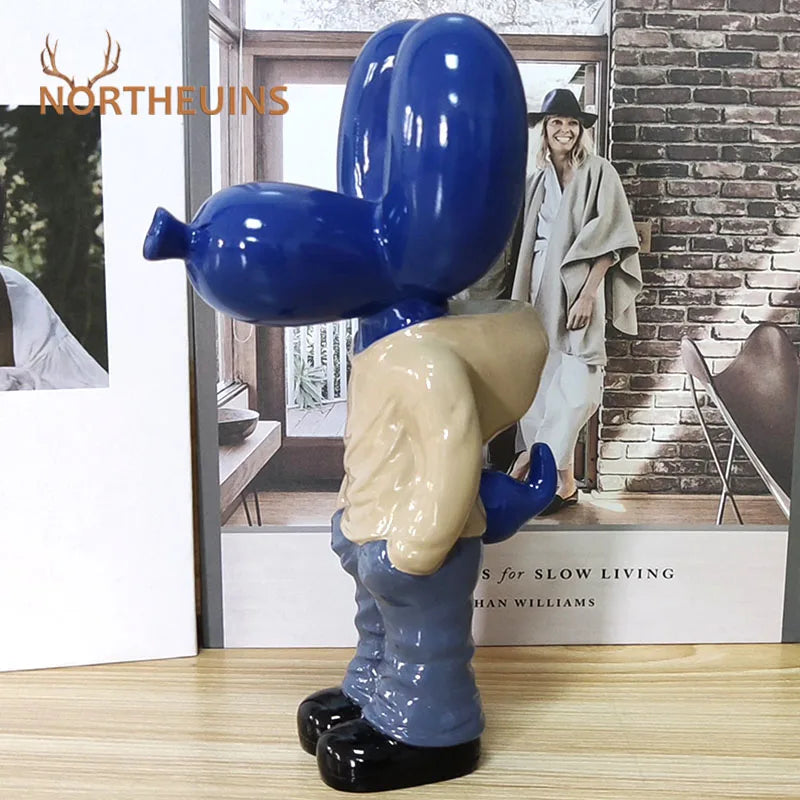 DecorBites™ 7" Resin Balloon Dog Statue Jeff Junior Figurine Home Decor Accessory