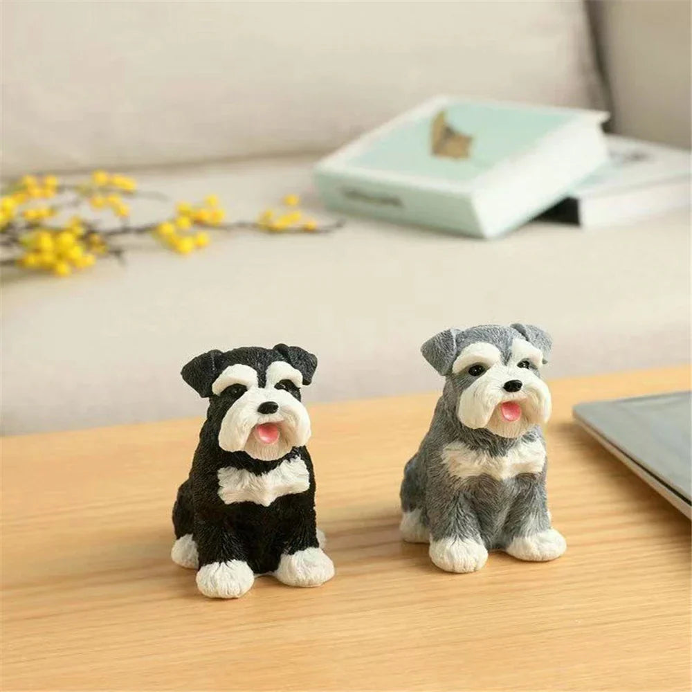 DecorBites™ Dog Sculpture for Home Decor - Lifelike Resin Pup Figurine Craft
