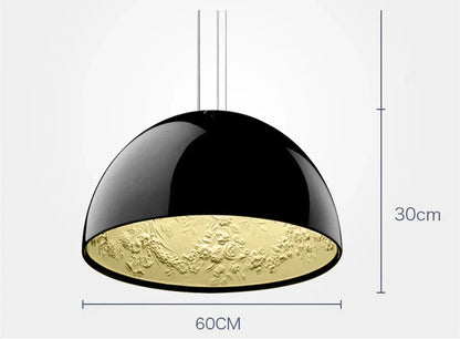 DecorBites™ 3D Sky Garden Resin Chandelier with LED Lights in Black, White, Golden, and Coffee Colors
