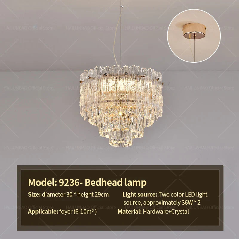 DecorBites™ Crystal Chandelier: Luxury Modern Room Lighting for Living Room, Dining Room, Bedroom