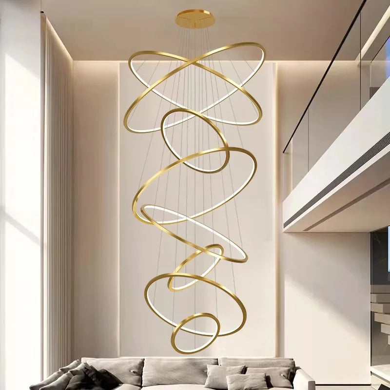 DecorBites™ Nordic Home Decor Stair Chandelier Living Room Bedroom Dining Room Lighting