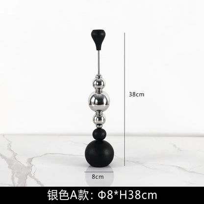 DecorBites™ Golden Stainless Steel Candle Holder for Wedding Decor