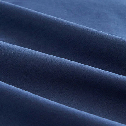 DecorBites™ Cotton 4pcs Bedding Set Double Queen Solid Color Duvet Cover Flat Bed Sheet