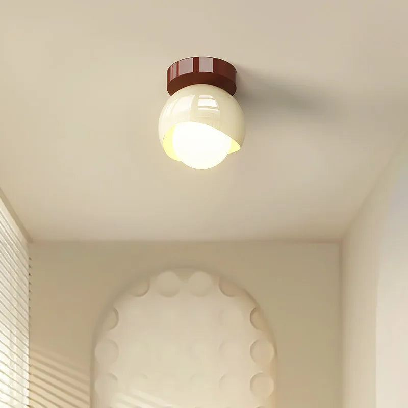 Lámpara de techo LED DecorBites™ de hierro y vidrio, decoración moderna para el hogar