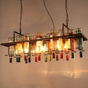 Wine Bottle Chandelier Light