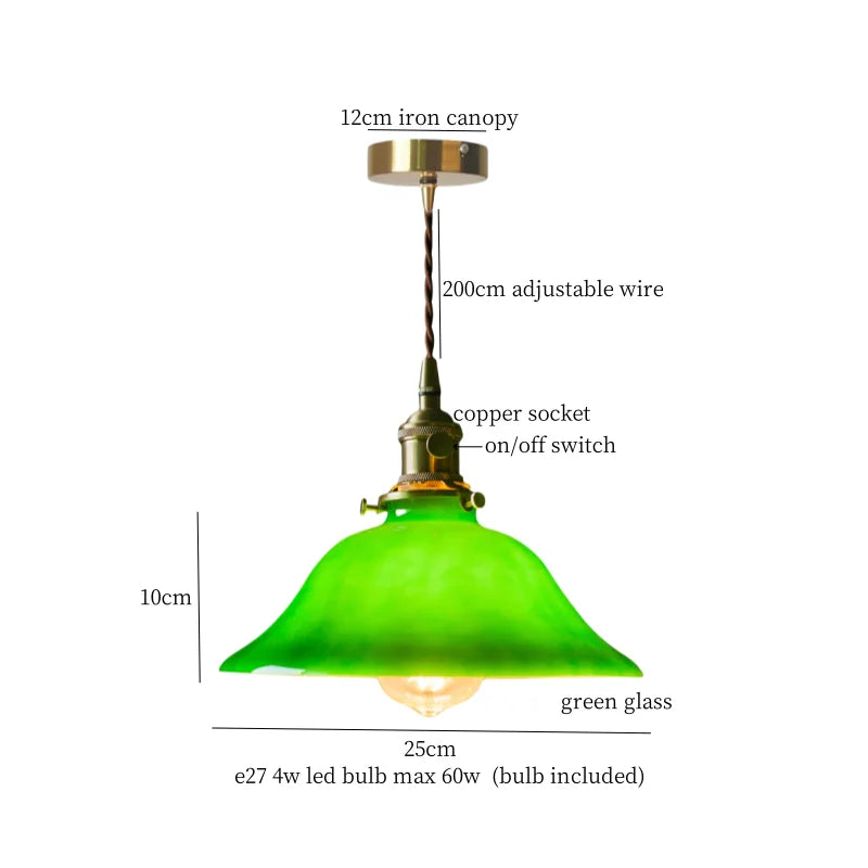 Decorbites™ Japanisches Glas-LED-Hängeleuchte für Café, Loft, Restaurant, Wohnzimmer, Küche