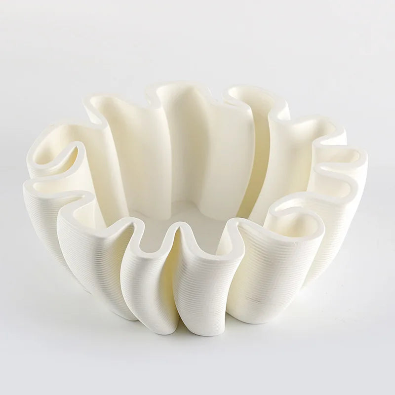 Bandeja para fruta DecorBites™ con rayas geométricas para decoración y almacenamiento del hogar