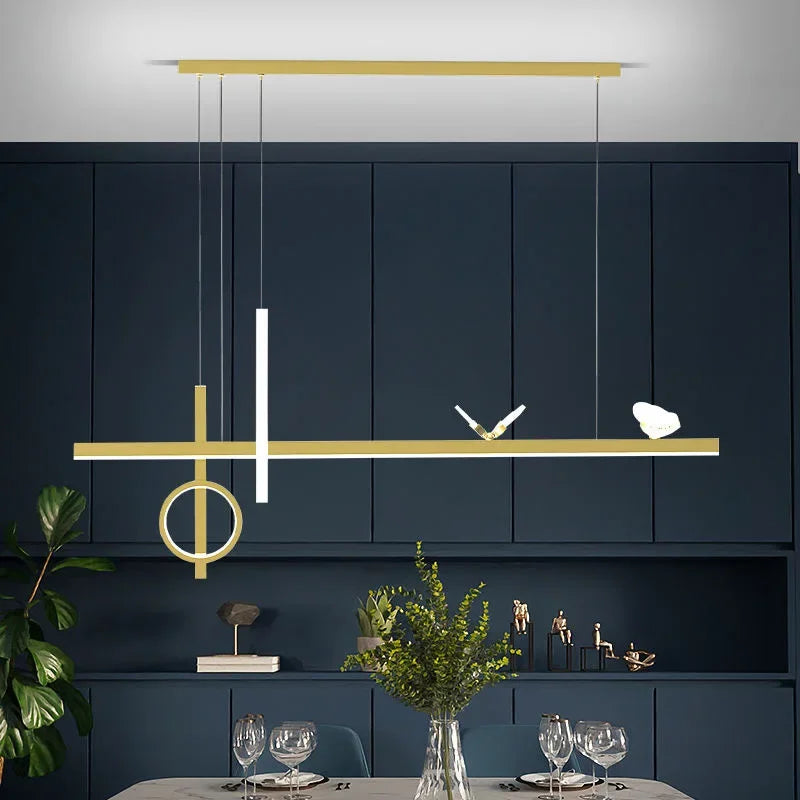 DecorBites™ LED Pendant Lights: Remote Controlled Modern Lighting for Home Décor