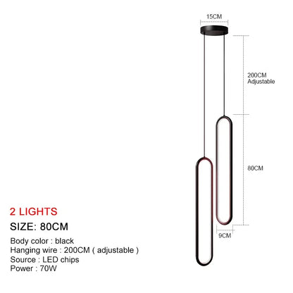 DecorBites™ LED Chandelier: Modern Living Room Dining Room Pendant Lights for Home Decor