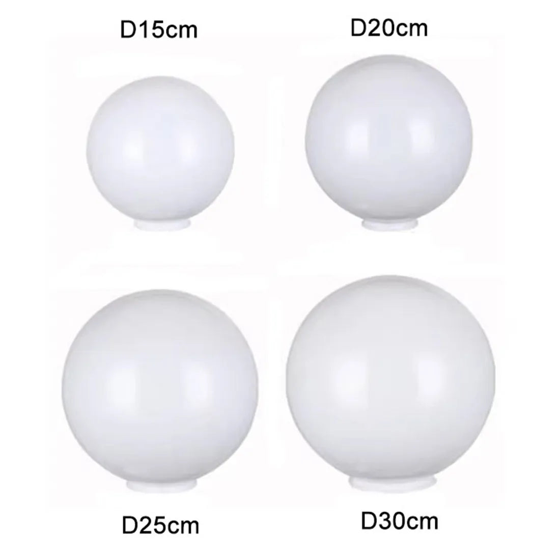 Weiße und klare Acryl-Rundkugel-Lampe für die Beleuchtung im Außenbereich des Gartens